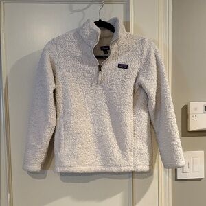 Patagonia Cream Fleece 1/4 Zip- Youth Large